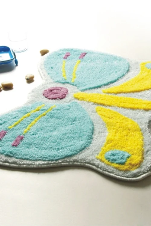 [Butterfly] Kids Room Rugs (18.5 by 24.8 inches)