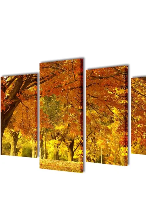 Canvas Wall Print Set Maple 39″ x 20″