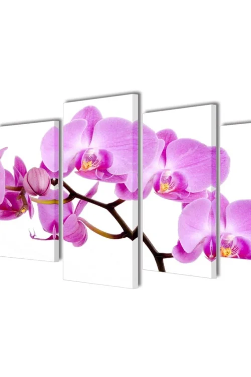 Canvas Wall Print Set Orchid 39″ x 20″