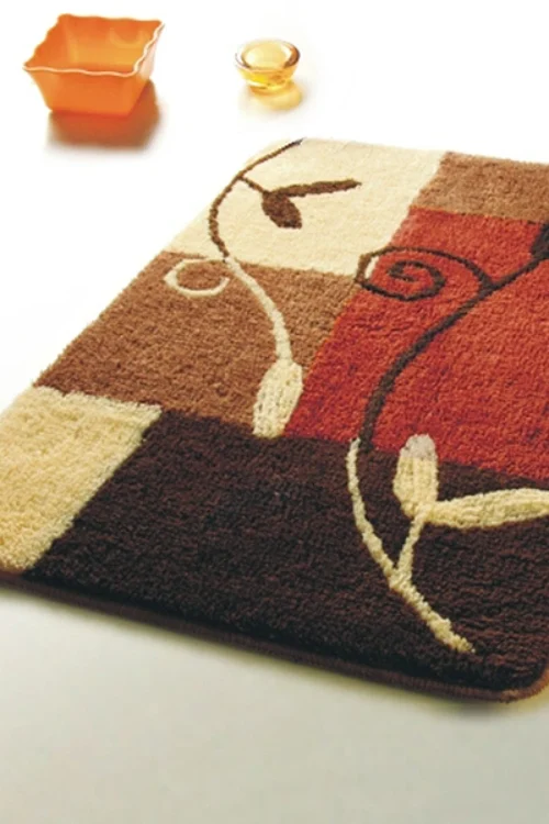 Naomi – [Vine] Wool Throw Rugs (19.7 by 31.5 inches)