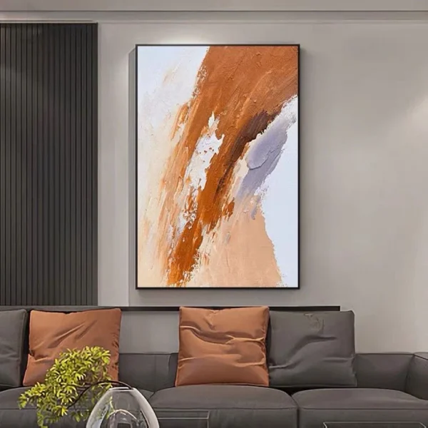 New work hand-painted oil painting abstract abstraction of modern high quality decorate Living room hall corridor 70x140 - Image 3