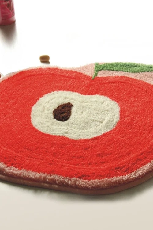 [Red Apple] Kids Room Rugs (20.9 by 22 inches)