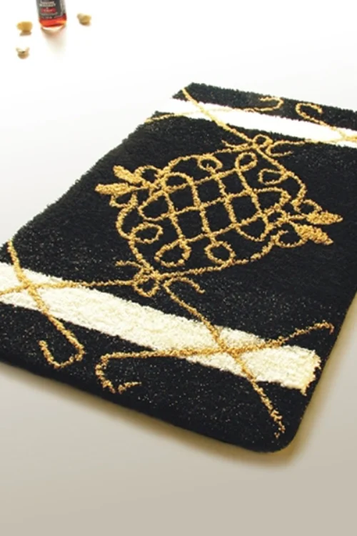 [Royal Black] Luxury Home Rugs (19.7 by 31.5 inches)